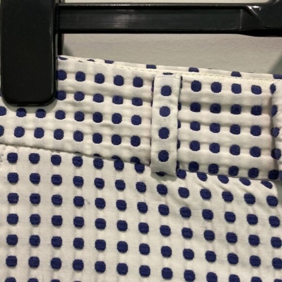 BANANA Republic Blue Polka Dot Pants  sz - Picture 9 of 16